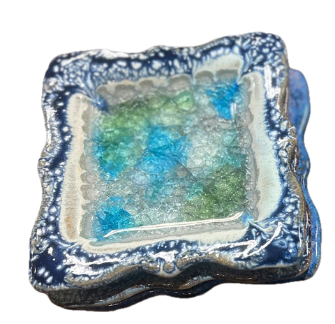 Pottery Artisan Square Dish
