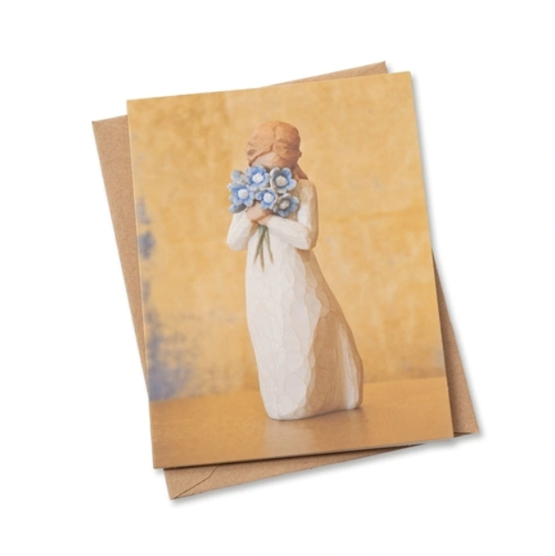 Forget-Me-Not Blank Greeting Cards 8 Pack Willow Tree