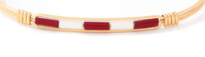 Spirit Ronaldo Collegiate Bracelet- Maroon & White