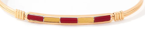 Spirit Ronaldo Collegiate Bracelet- Maroon & Gold