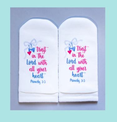Scripture Socks Trust In The Lord With All Your Heart Prov 3:5