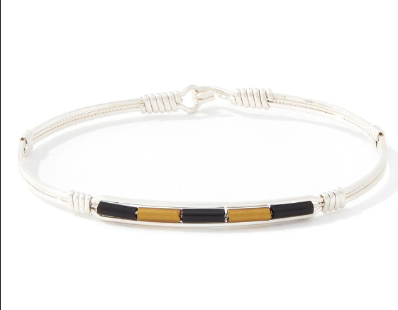 Spirit Ronaldo Collegiate Bracelet- Black & Gold