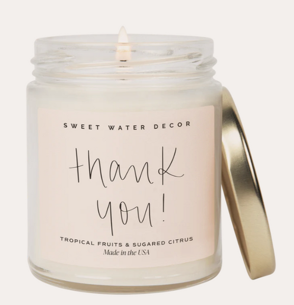 Sweet Water Message Candles 9 Oz