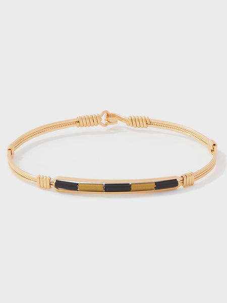 Spirit Ronaldo Collegiate Bracelet- Black & Gold