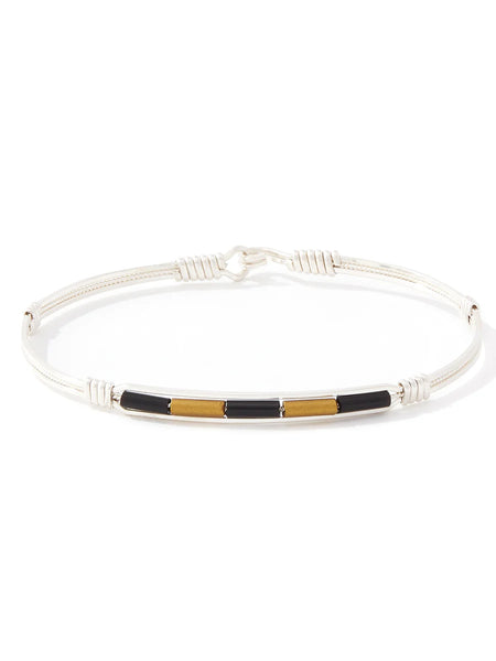 Spirit Ronaldo Collegiate Bracelet- Black & Gold