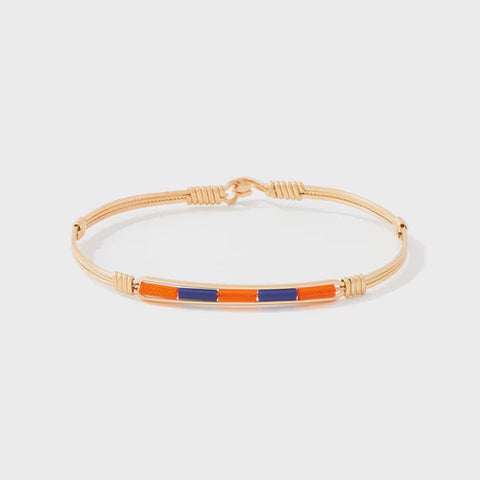 Spirit Ronaldo Collegiate Bracelet- Dark Orange & Navy