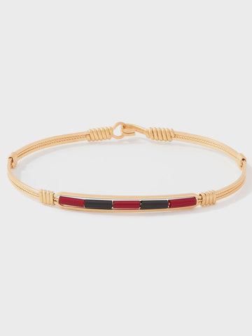 Spirit Ronaldo Collegiate Bracelet- Maroon & Black