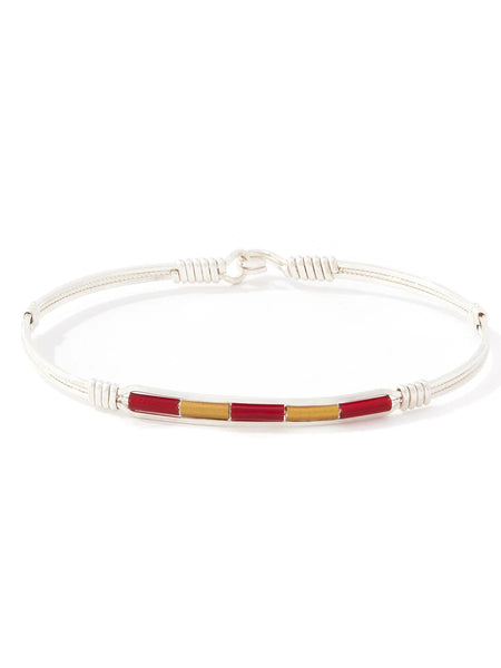 Spirit Ronaldo Collegiate Bracelet- Maroon & Gold