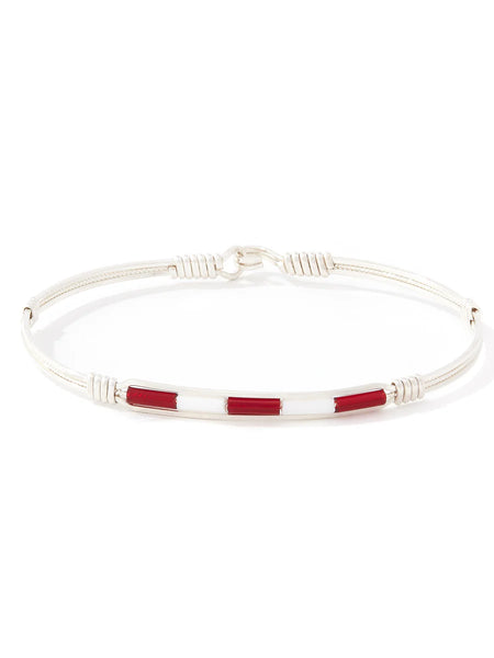 Spirit Ronaldo Collegiate Bracelet- Maroon & White