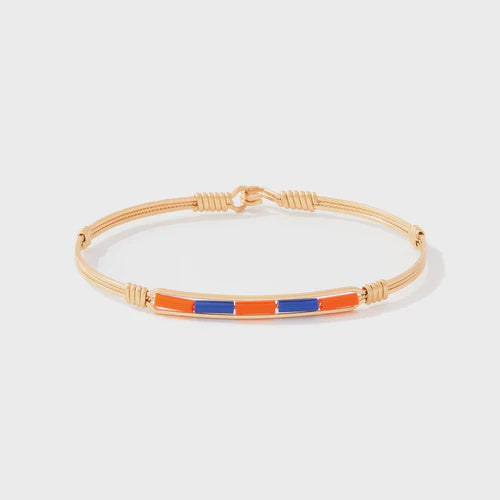 Spirit Ronaldo Collegiate Bracelet- Orange & Blue