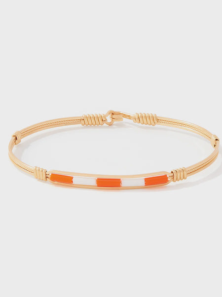 Spirit Ronaldo Collegiate Bracelet- Orange & White