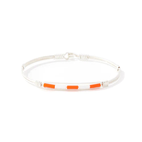 Spirit Ronaldo Collegiate Bracelet- Orange & White