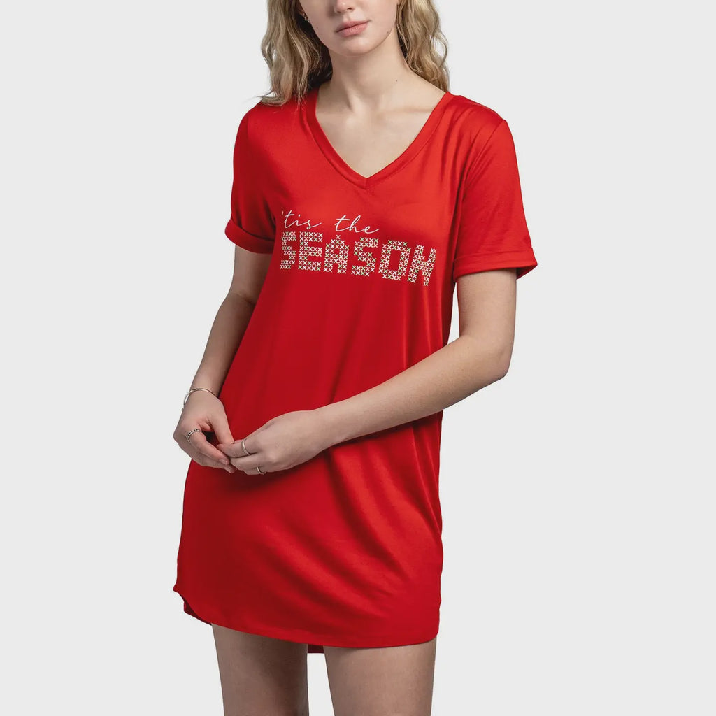 Tis The Season Sleep Shirt Hello Mello