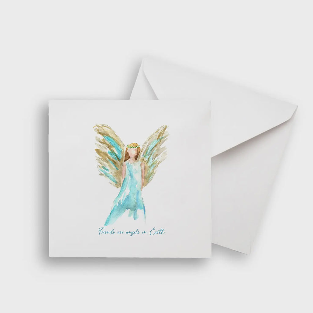 Blue Celestial Angel  Notecard