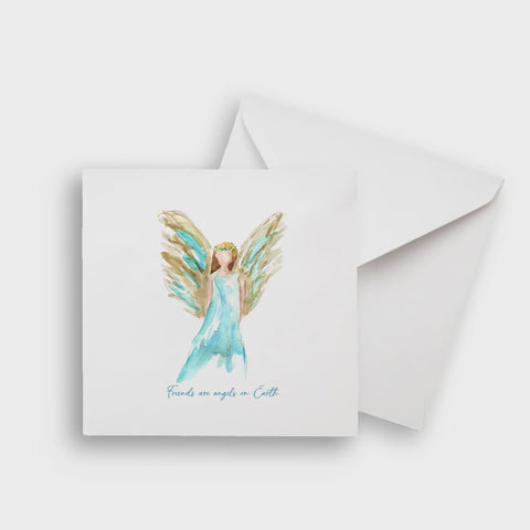 Blue Celestial Angel  Notecard