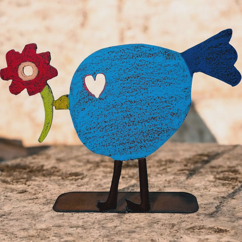 Tabletop Metal Bird Asst. Colors