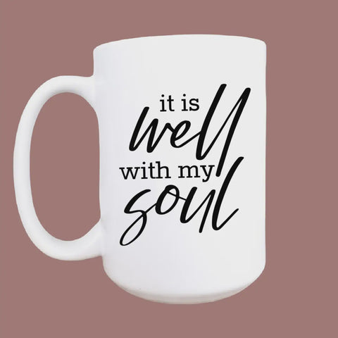 15oz It Is Well Ceramic Coffee Mug