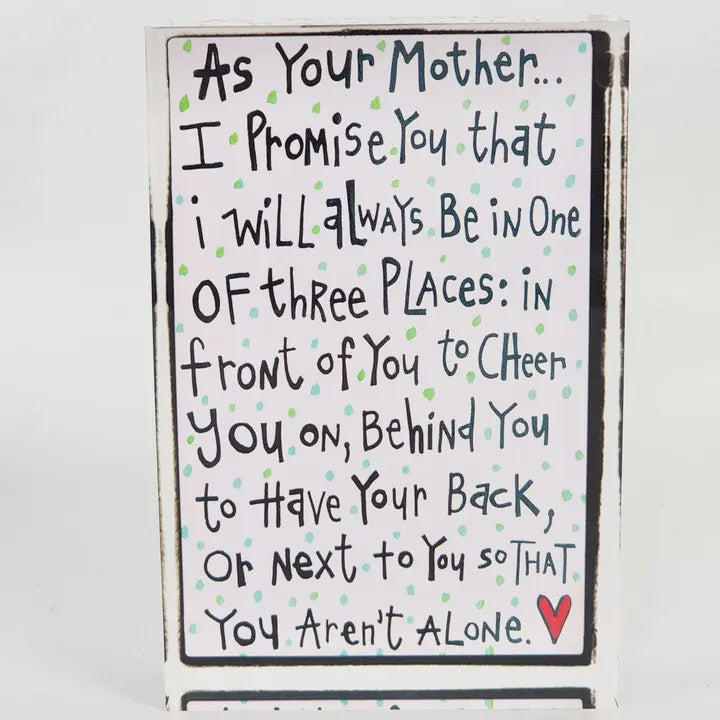 As Your Mother Acrylic Art Block
