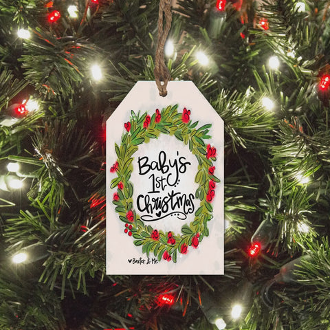 Baby's 1st Christmas Tag Ornament