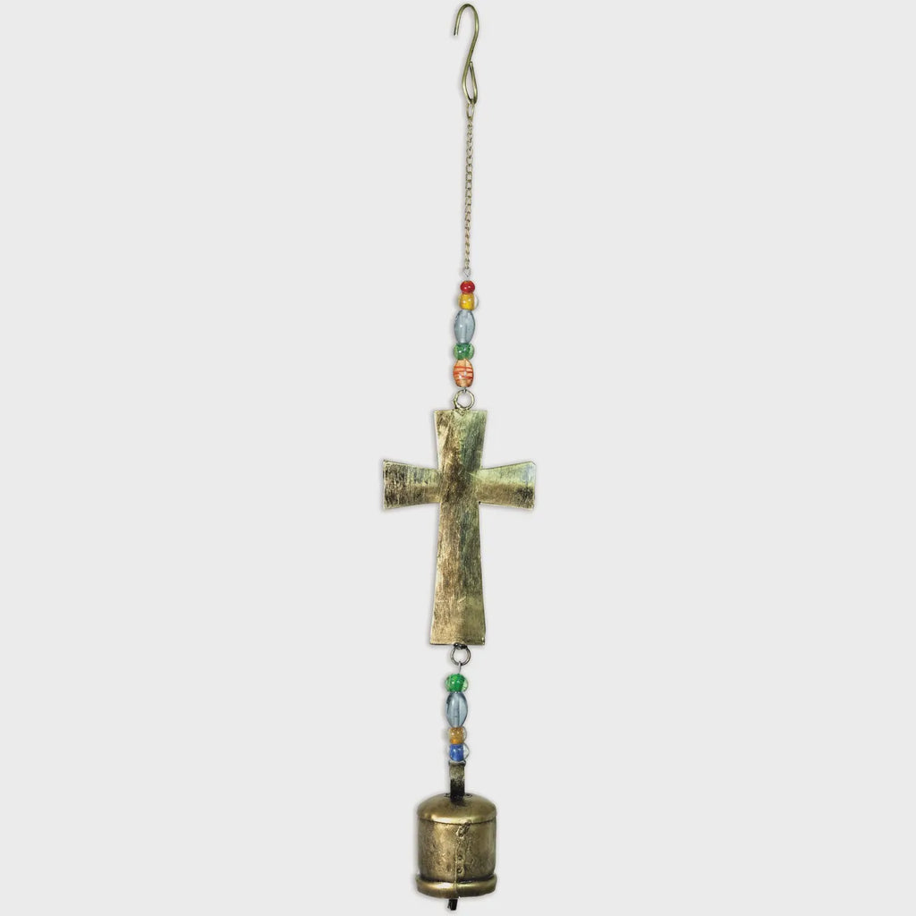 Boho - Cross Bell, Gold
