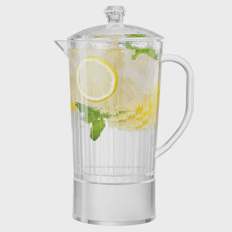 Acrylic Classic Plastic Beverage Pitcher with Lid