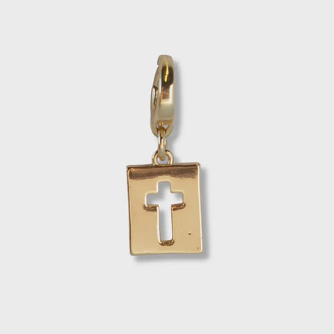 Hollow Cross Charm, for Necklace or Bracelet
