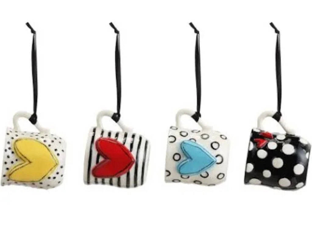 Coffee Pod Mug Ornaments Tracy Pesche ast