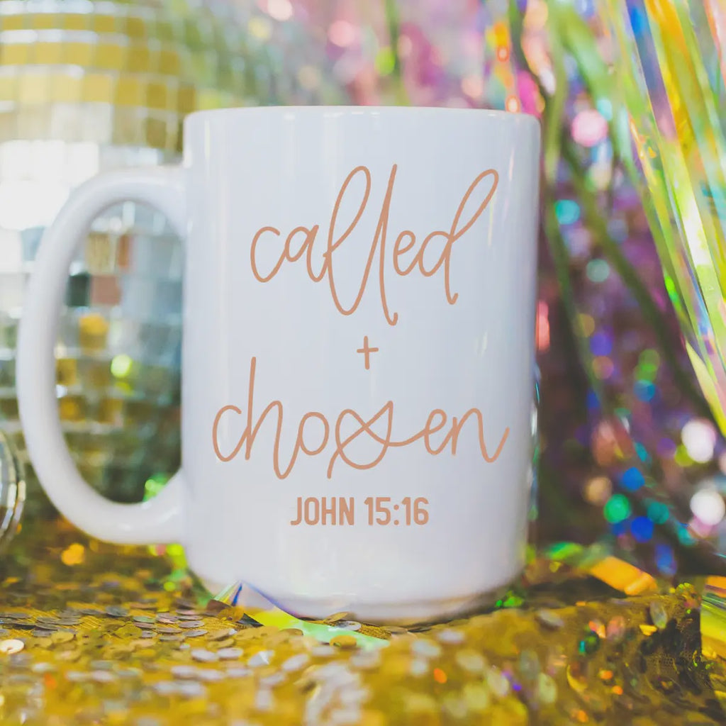 15oz Called and Chosen Mug Ceramic Coffee Mug