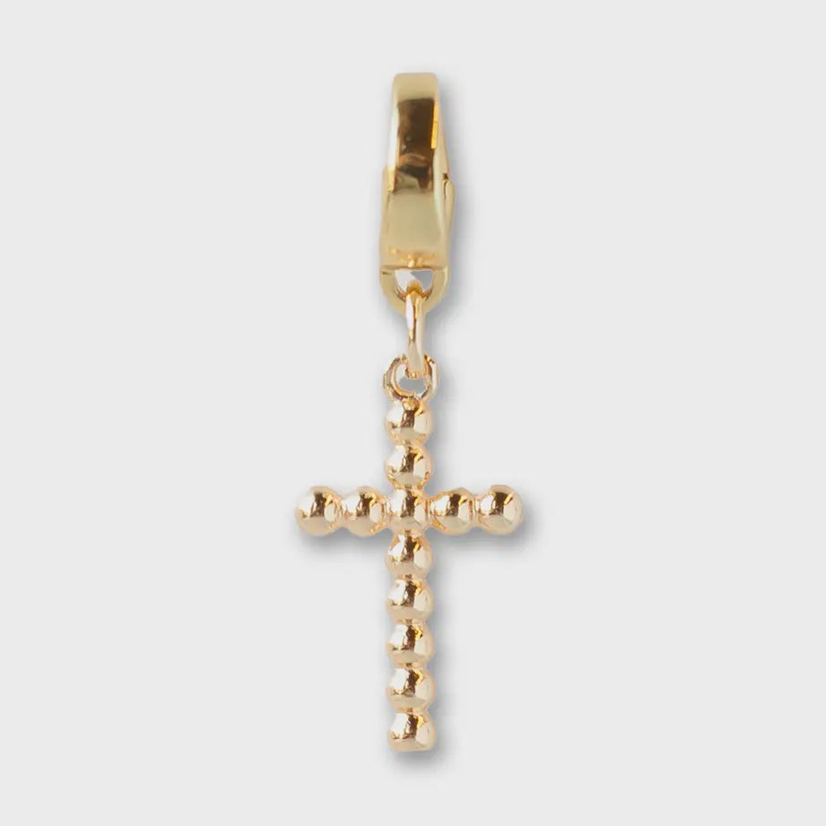 Dot Cross Charm For Necklace or Bag