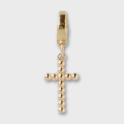 Dot Cross Charm For Necklace or Bag