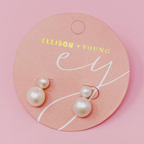 Classic Double Pearl Earrings