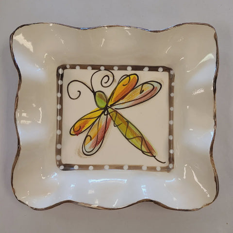 Condiment Bowl Dragonfly Pottery