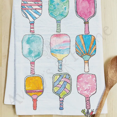 Pickleball Paddles Gift Tea Towel