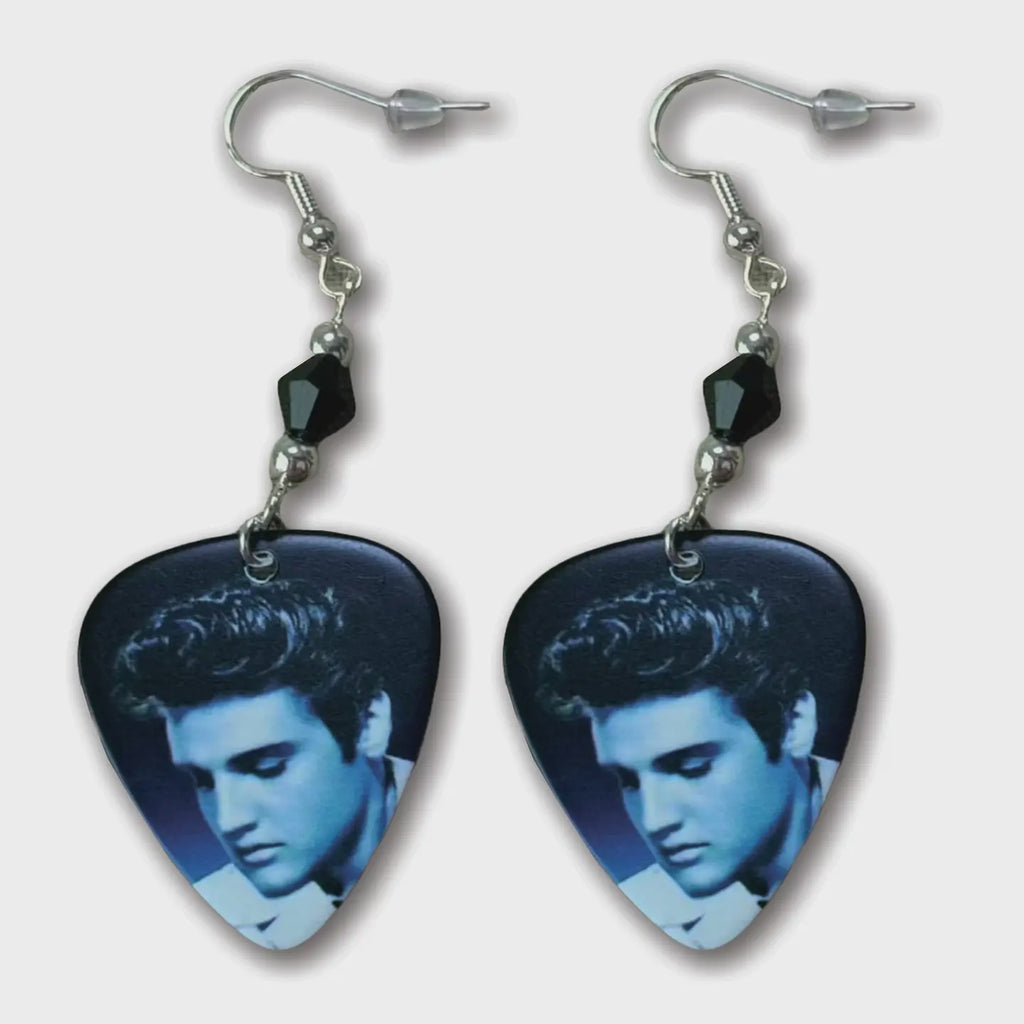 Elvis Guitar Pick Earrings