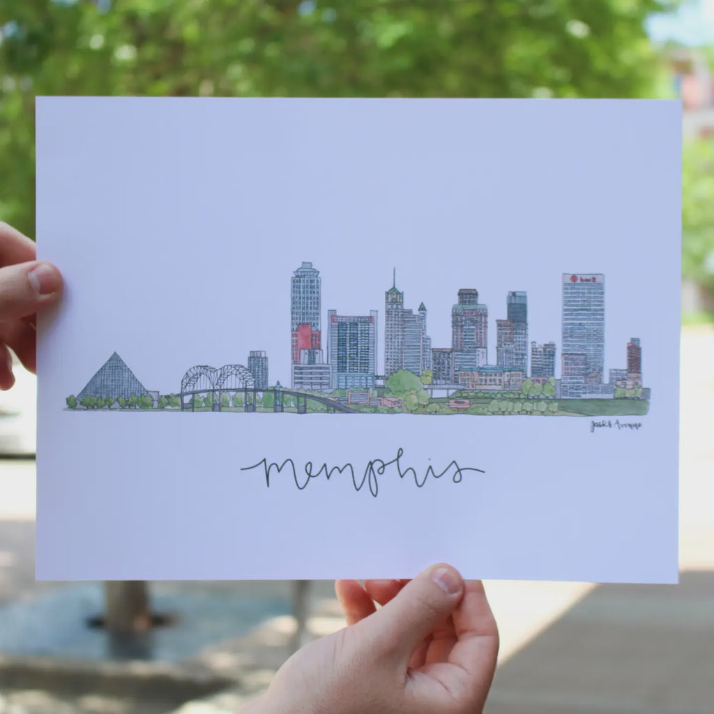 Memphis Skyline Postcard