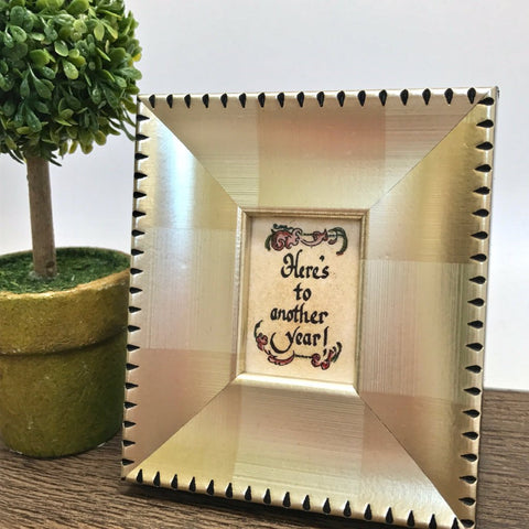 "Another Year!" Framed Calligraphy Quote