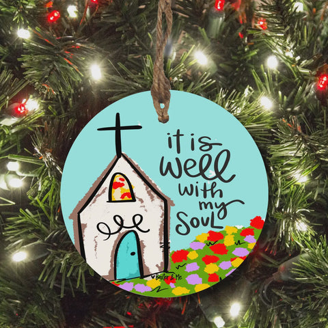 It Is Well Church Ornament