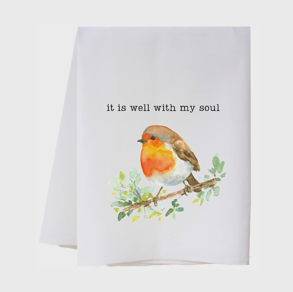 It Is Well Bird Kitchen Towel