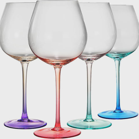 Two-Toned Pastel Wine Glass