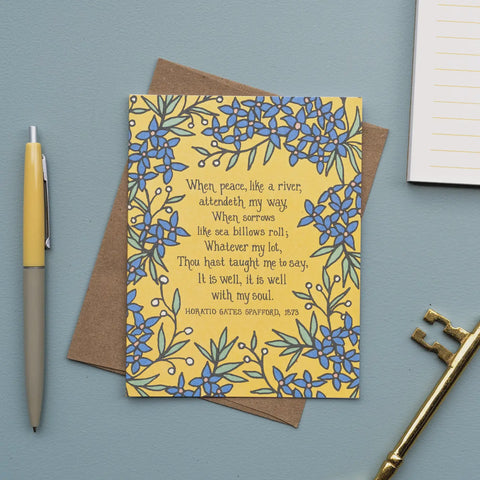 When Peace Like A River Greeting Card