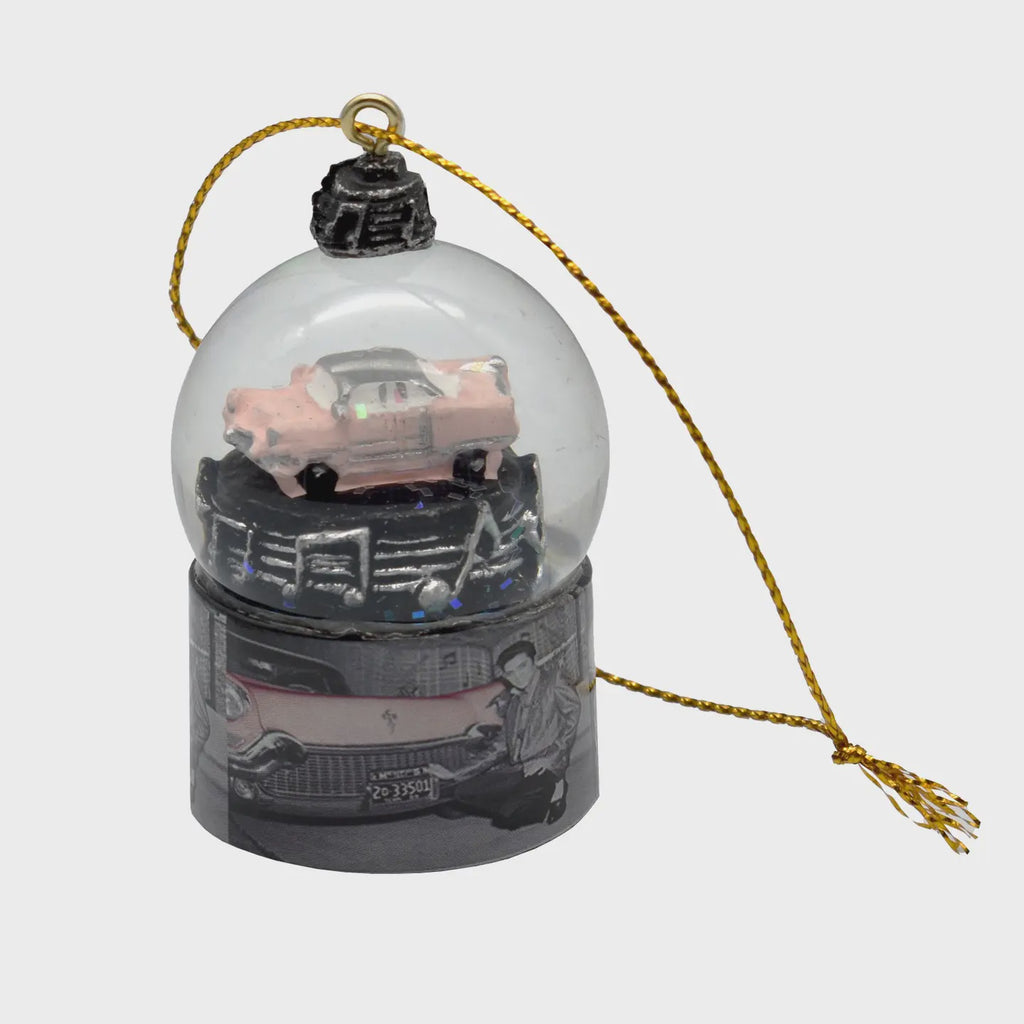 Elvis Ornament Snowglobe - Car