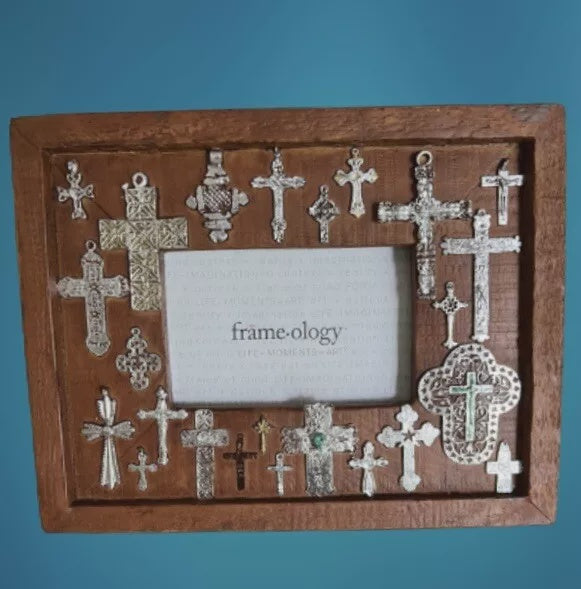 Silver Crosses Heavy Frame