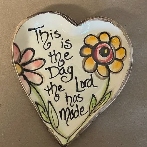 Small Heart Plate "Lord Has Made" Pottery