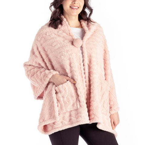 The Coziest Blanket Wrap Hello Mello/ Pink