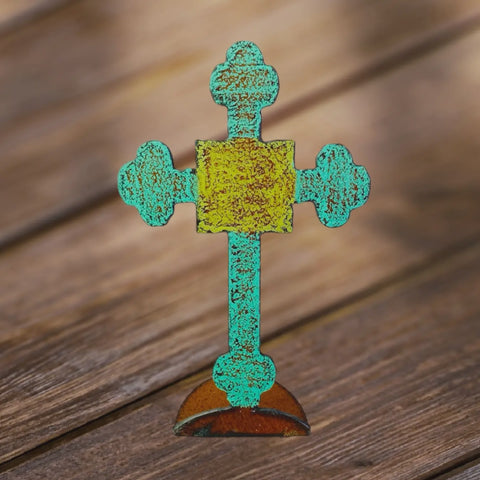 Large Metal Standing Cross Asst. Colors