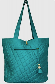 Quilted Cotton Solid Fashion Tote Ast