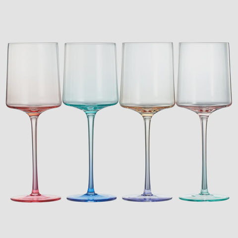 Handblown Two Toned Wine Glass