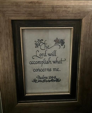 The Lord Will Accomplish What 3 1/2 x 5