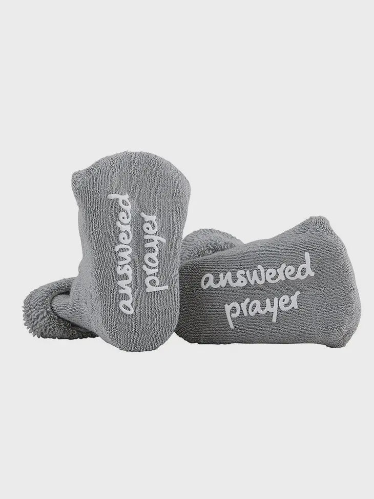 Answered Prayer Grey Socks