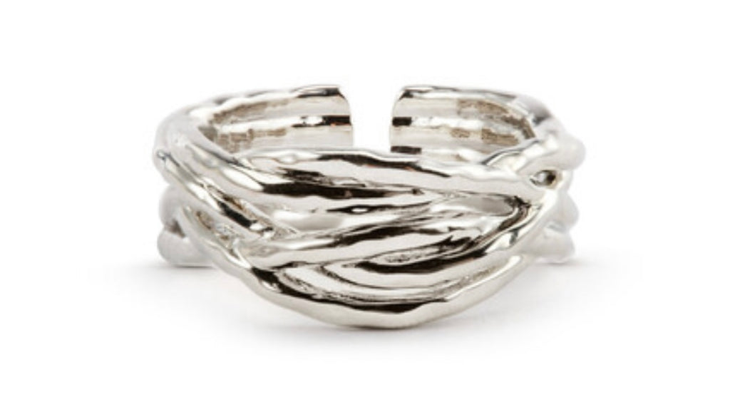 Intertwined adjustable Rings gold silver and mix – More Than Words